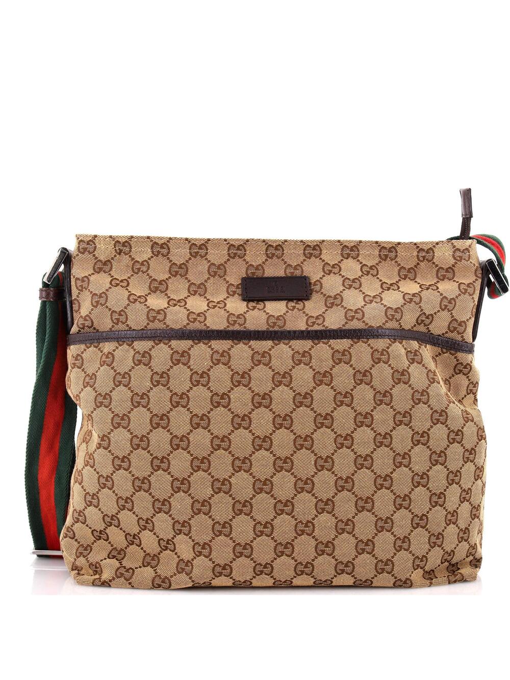 Gucci Front Pocket Web Messenger Gg #339881G89B